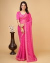 Tdg 2013 Georgette Bandhani Printed Sarees Wholesale Price In Surat